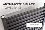 Anthracite and Black Heated Towel Rails