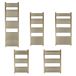 EliteHeat Steel Ladder Heated Towel Rail 25mm Bars - Brushed Brass - 5 Sizes