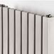 Aeon Arat Stainless Steel Wall Mounted Vertical Designer Radiator - Polished - 500 x 390mm