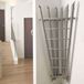 Aeon Bamboo Stainless Steel Corner Vertical Designer Radiator - Brushed - 1800 x 600mm