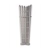 Aeon Bamboo Stainless Steel Corner Vertical Designer Radiator - Polished - 1800x600
