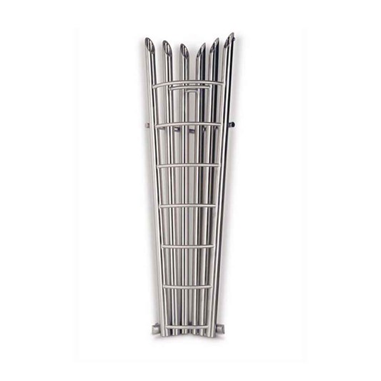 Aeon Bamboo Stainless Steel Corner Vertical Designer Radiator - 1800 x 600mm