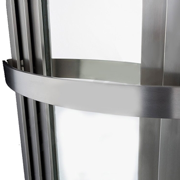 Aeon Panacea Stainless Steel LED Mirrored Vertical Designer Radiator - 1800 x 600mm
