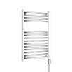 Brenton Apollo Electric Curved Heated Towel Rail - 22mm - 800 x 500mm - Thermostatic Element