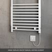 Brenton Apollo Electric Curved Heated Towel Rail - 22mm - 1200 x 500mm - On/Off Element