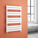 Brenton Avezzano White Flat Panel Heated Towel Rail - 1000 x 600mm