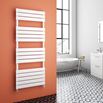 Brenton Avezzano White Flat Panel Heated Towel Rail - Gloss White