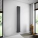 Brenton Oval Double Panel Vertical Radiator - 1800mm x 240mm - Anthracite