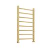 Brenton Etna Brushed Brass Heated Ladder Towel Rail