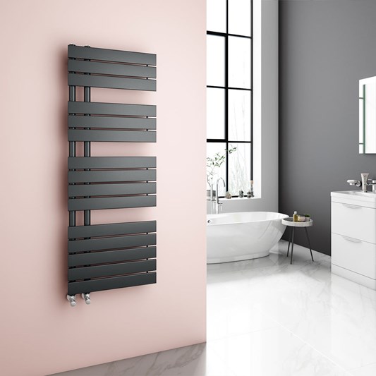 Bon Fontana Anthracite Flat Panel, Bathroom Towel Warmers