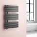 Brenton Fontana Anthracite Flat Panel Offset Heated Towel Rail - 824 x 500mm