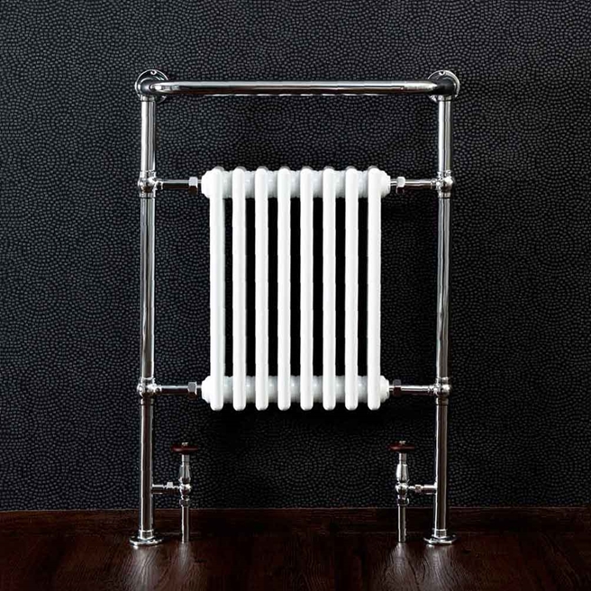 Butler & Rose Ducher Bathroom Traditional Heated Towel Rail Radiator - 965 x 675mm