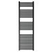 EliteHeat Steel Ladder Heated Towel Rail 25mm Bars - Matt Black