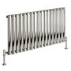 DQ Heating Cove Single Panel Stainless Steel Horizontal Designer Radiator - Brushed - 600 x1180