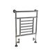 DQ Heating Cranwich Floor Mounted Luxury Traditional Heated Towel Rail - Polished Brass - 952 x 685mm