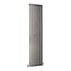 DQ Heating Delta Stainless Steel Vertical Designer Radiator - Brushed - 1800 x 230mm