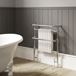 DQ Heating Old Buckenham Floor Mounted Luxury Traditional Heated Towel Rail - Polished Chrome - 1496 x 500mm