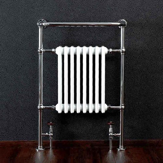 DQ Heating Lynford Wall Mounted Luxury Traditional Heated Towel Rail