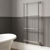 DQ Heating Methwold Wall Mounted Luxury Traditional Heated Towel Rail - Polished Nickel - 1294 x 837mm