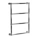 DQ Heating Methwold Wall Mounted Luxury Traditional Heated Towel Rail - Polished Chrome - 1294 x 475mm