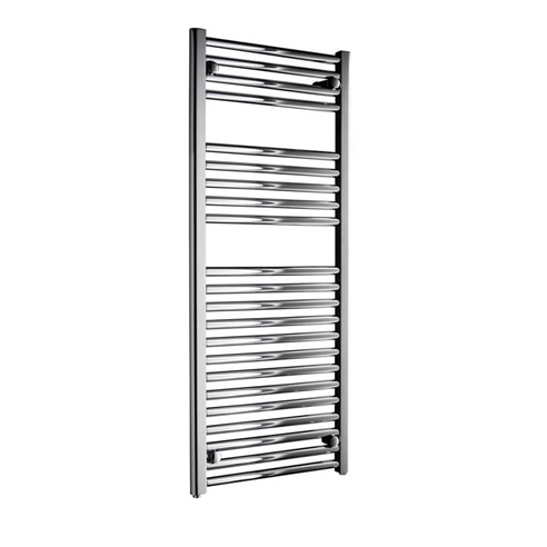DQ Heating Metro Electric Only Vertical Heated Towel Rail - Chrome
