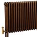 DQ Heating Morgan Luxury Thermostatic Angled Radiator Valve - Antique Copper