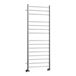 DQ Heating Siena Electric Only Heated Towel Rail - Polished Stainless Steel - 490 x 400mm