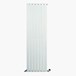 DQ Heating Tornado Single Panel Mild Steel Vertical Designer Radiator - White