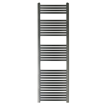 EliteHeat Steel Ladder Heated Towel Rail 25mm Bars - Brushed Black
