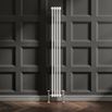 EliteHeat Vertical Designer 2 Column White Radiator - 1800mm Tall