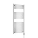 Brenton Apollo Electric Curved Heated Towel Rail - 22mm - 1200 x 500mm - On/Off Element