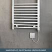 Brenton Apollo Electric Straight Heated Towel Rail - 22mm - 800 x 500mm - On/Off Element