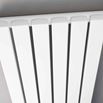Hudson Reed Sloane Single Panel Vertical Designer Radiator - Satin White - 1500 x 354mm