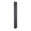 Hudson Reed Revive Compact Double Panel Vertical Designer Radiator - Anthracite - 1800 x 236mm