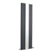 Hudson Reed Revive with Mirror Vertical Designer Radiator - Anthracite - 1800 x 499mm