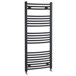 nuie Curved Heated Towel Rail - Anthracite - 1150 x 500mm