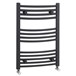 nuie Curved Heated Towel Rail - Anthracite