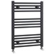 nuie Straight Heated Towel Rail - Anthracite - 700 x 500mm