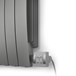 Terma Camber Aluminium Electric Horizontal Radiator with Heating Element - Graphite - 575 x 800mm