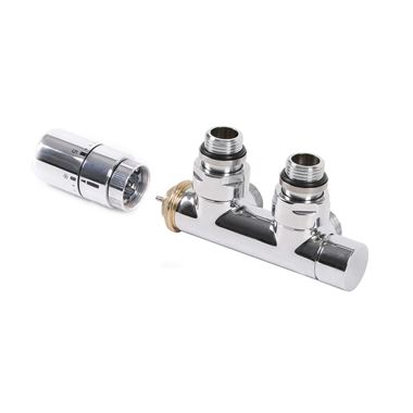 Terma Carlo Poletti 50mm Integrated H Block Right Sided Angled Valve Set