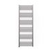 Terma Fiona One Electric Heated Towel Rail with Heating Element - Sparkling Gravel - 1380 x 480mm
