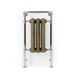 Terma Cast Iron Antique Brass & Chrome Surround Heated Towel Rail - 900 x 490mm