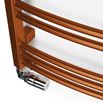 Terma Jade Curved Heated Towel Rail - True Copper - 753 x 400mm