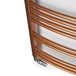 Terma Jade Curved Heated Towel Rail - Galvanised Old Copper - 1150 x 400mm