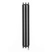 Terma Ribbon V Electric Vertical Radiator with Heating Element - Metallic Grey - 1800 x 290mm