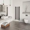 Terma Simple Flat Heated Towel Rail - Heban Black - 1440 x 500mm