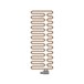 Terma Swale Heated Towel Rail - Bright Copper - 1244 x 465mm