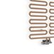 Terma Swale Heated Towel Rail - Bright Copper - 1244 x 465mm