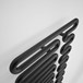 Terma Swale Heated Towel Rail - Metallic Black - 1244 x 465mm