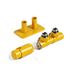 Terma Vario Twins Mustard All In One Integrated 50mm Valves with Pipe Masking Set - Left